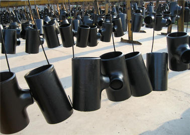 CS Butt Weld End Fittings Weld Tee ASTM A234 Anti Rust Black Painting